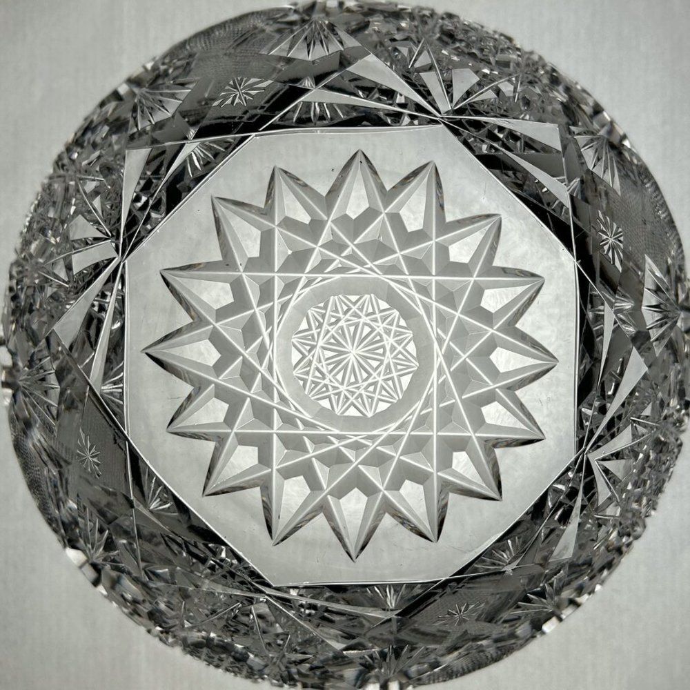 Brilliant Period Cut Glass | 7” Nappy Bowl | Vintage Cut Glass - Picture 3 of 10